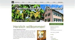 Desktop Screenshot of ferienwohnung-hornecker.de